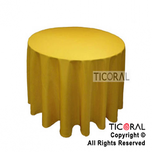 MANTEL LISO HS2201-8 AMARILLO 213CM DIAM PLASTICO x 1